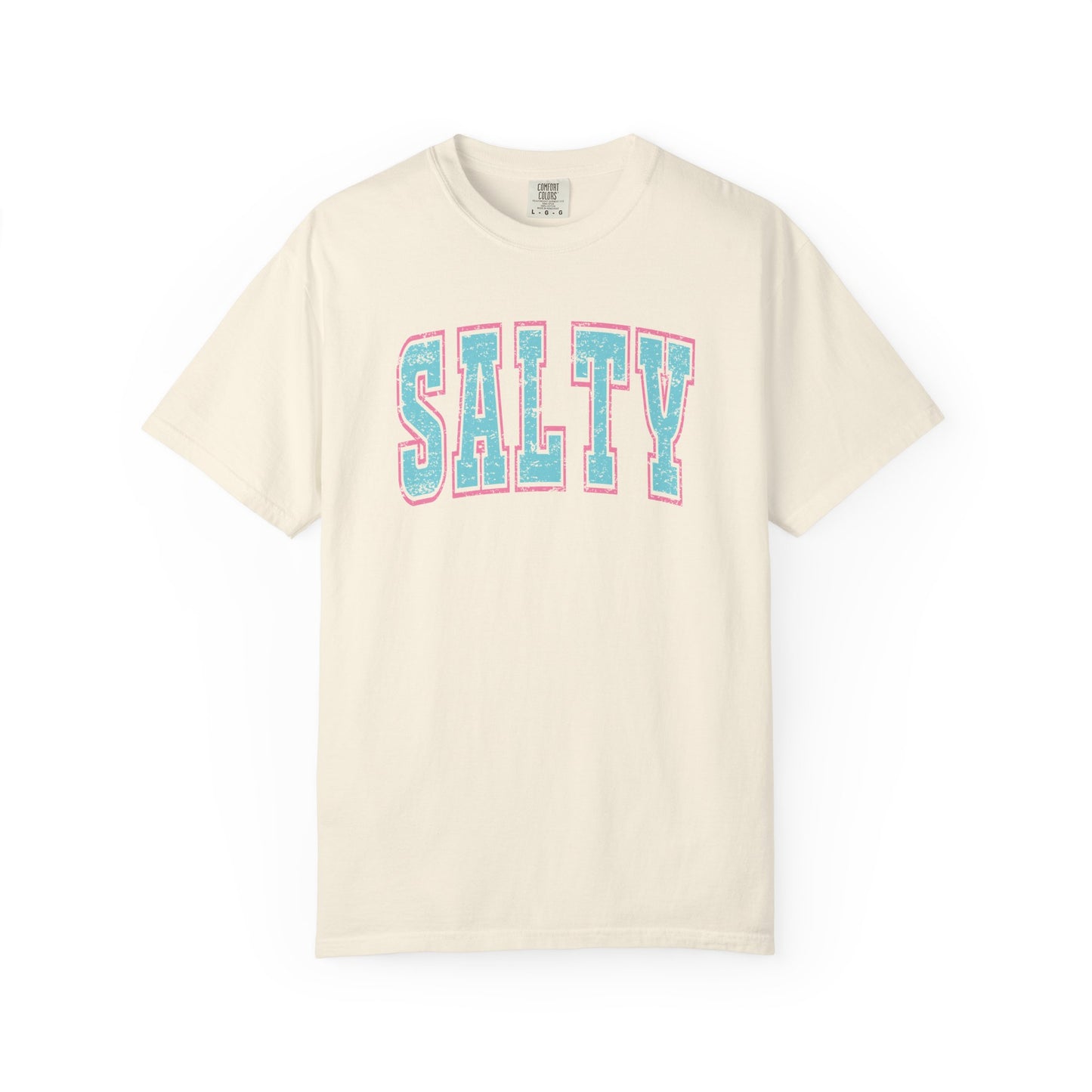 Salty Unisex Garment-Dyed T-Shirt - Casual Vintage Style for Everyday Wear