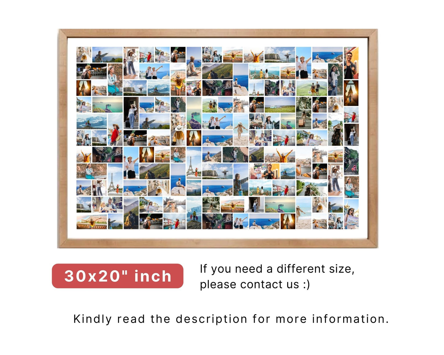 EDITABLE 130 Photo Collage, Landscape Welcome Sign, Poster Sign, Canva, DIGITAL