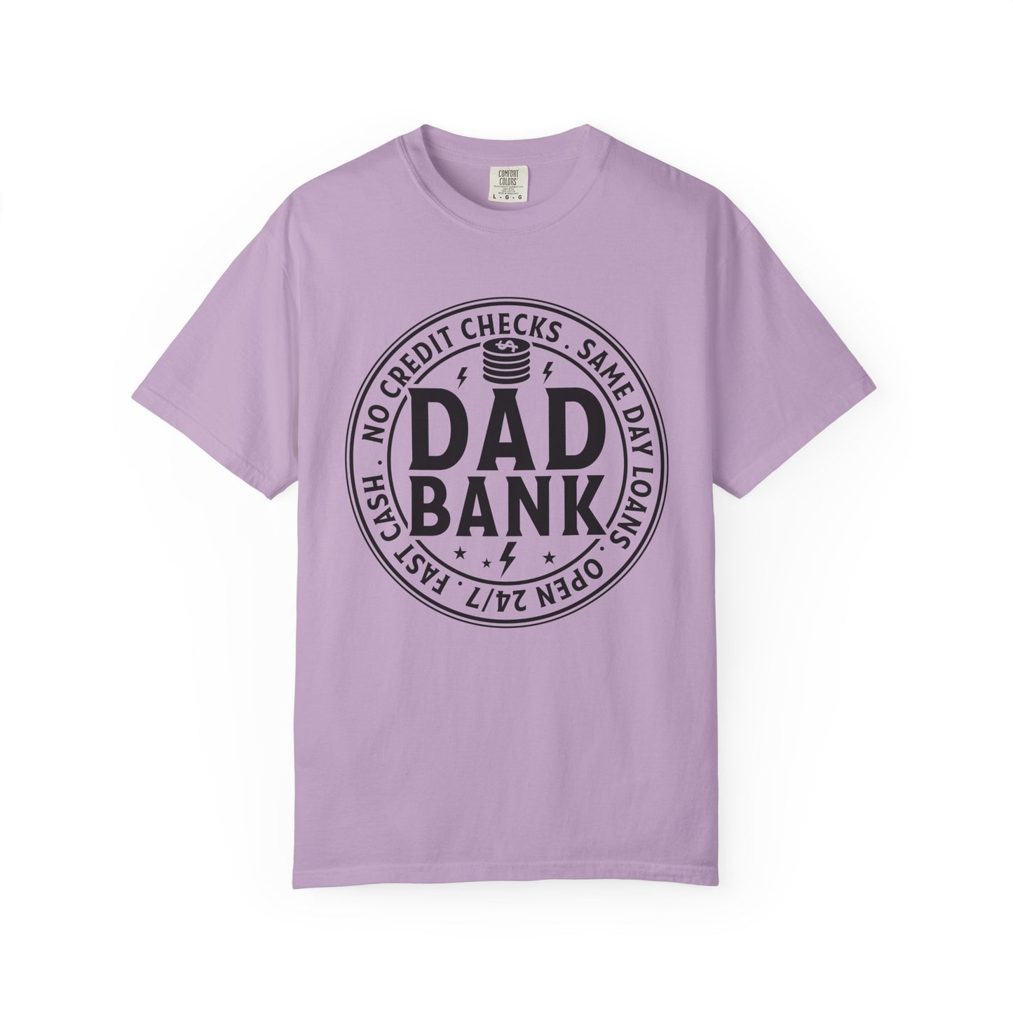 Dad bank funny Unisex Garment-Dyed T-Shirt - Casual Vintage Style for Everyday Wear