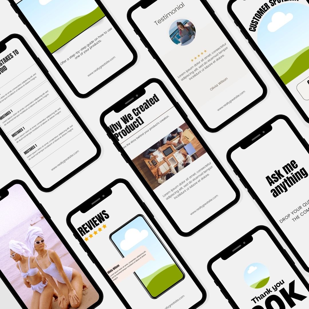 45 Instagram Story Post Canva Template