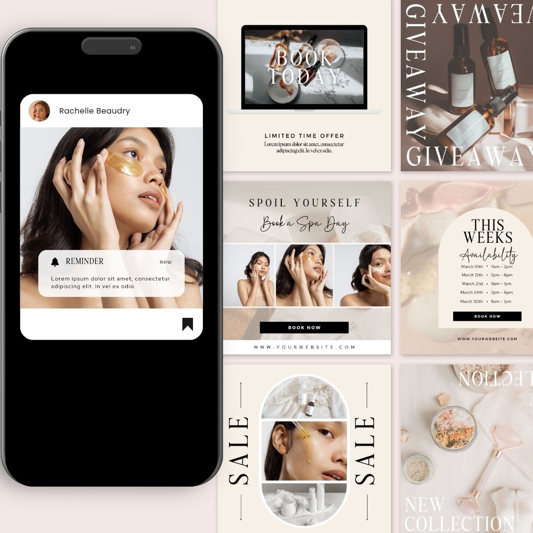 50 Skincare Instagram Social Media Posts