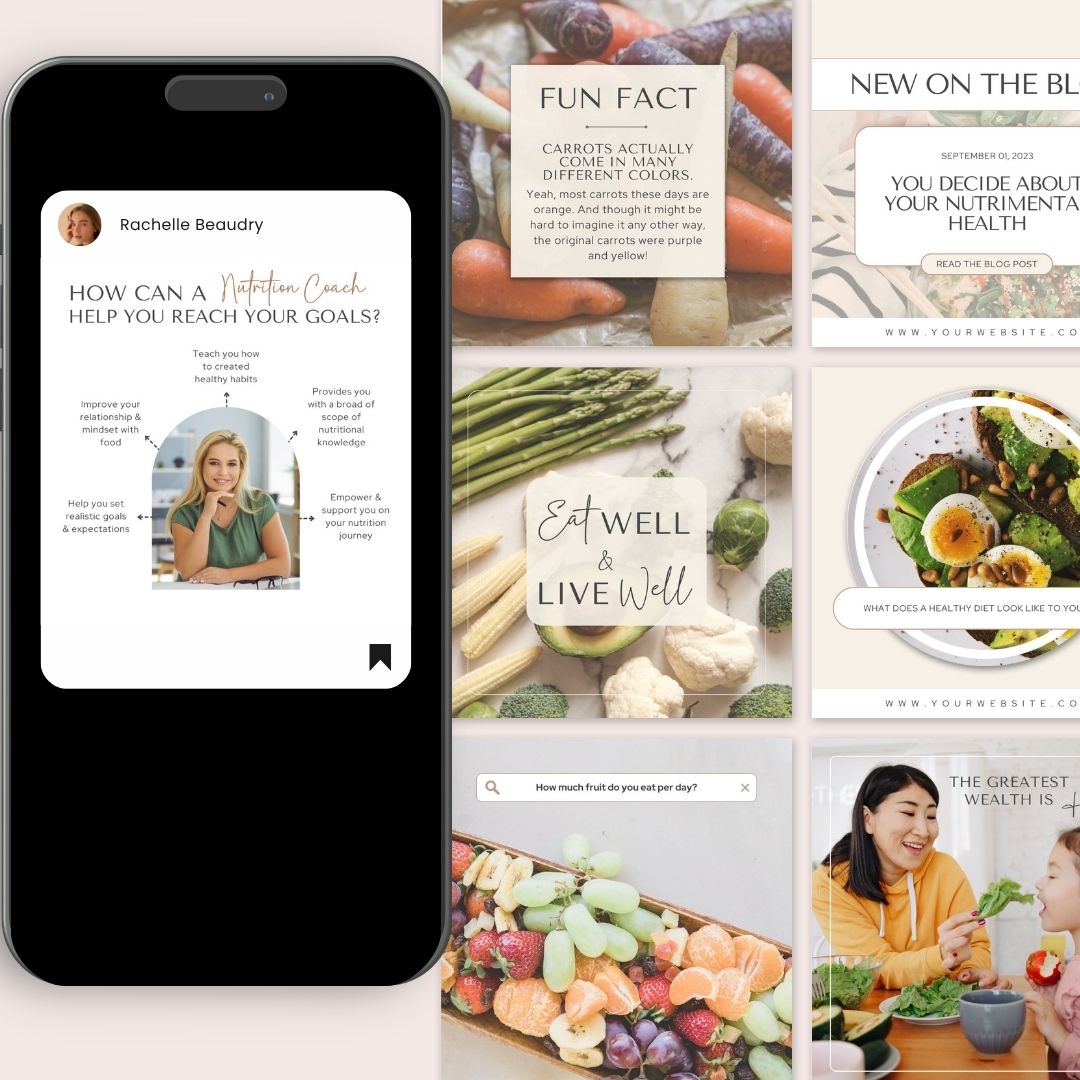 50 Nutrition Instagram Social Media Posts