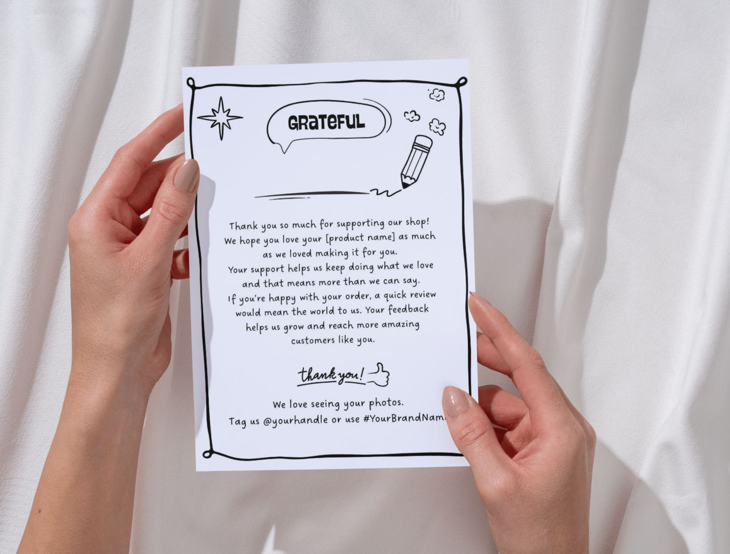 Small Business Printable Canva Templates – Thank You & Loyalty Card, Gift Certificate, QR Code Payment comiko Theme