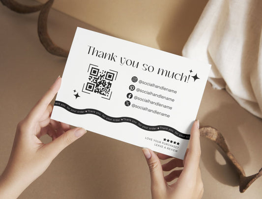 Small Business Printable Kit Canva Templates – Thank You Card, Loyalty Card, Gift Certificate, QR Code Payment Pinkvibe Theme