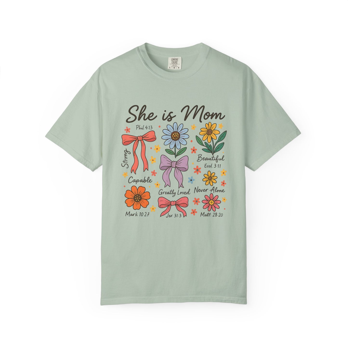 She is mom Unisex Garment-Dyed T-Shirt - Casual Vintage Style for Everyday Wear