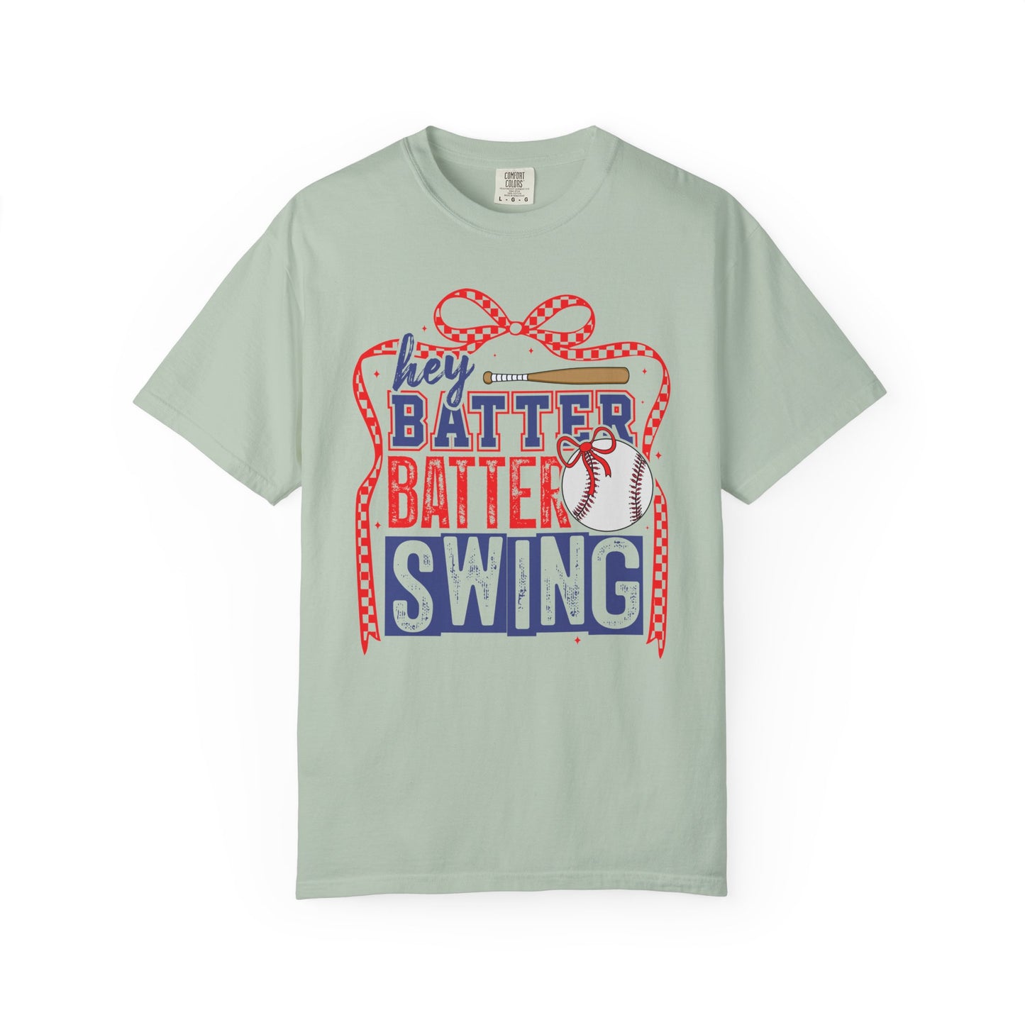 Batter Swing Baseball Unisex Garment-Dyed T-Shirt - Casual Vintage Style for Everyday Wear