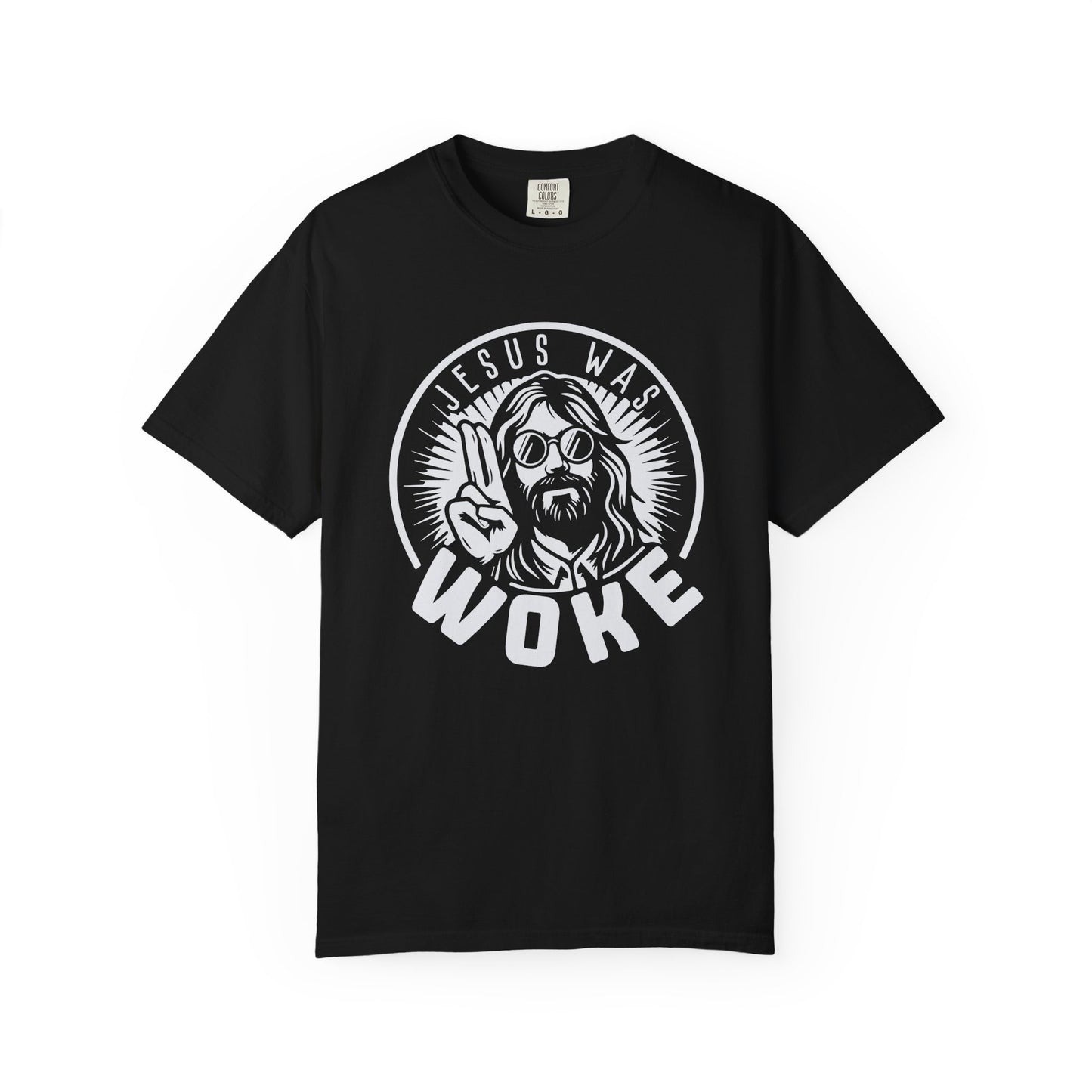 Jesus was woke Unisex Garment-Dyed T-Shirt - Casual Vintage Style for Everyday Wear