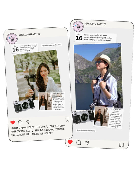 Recap Social Media Instagram Reels Post Editable Canva Template
