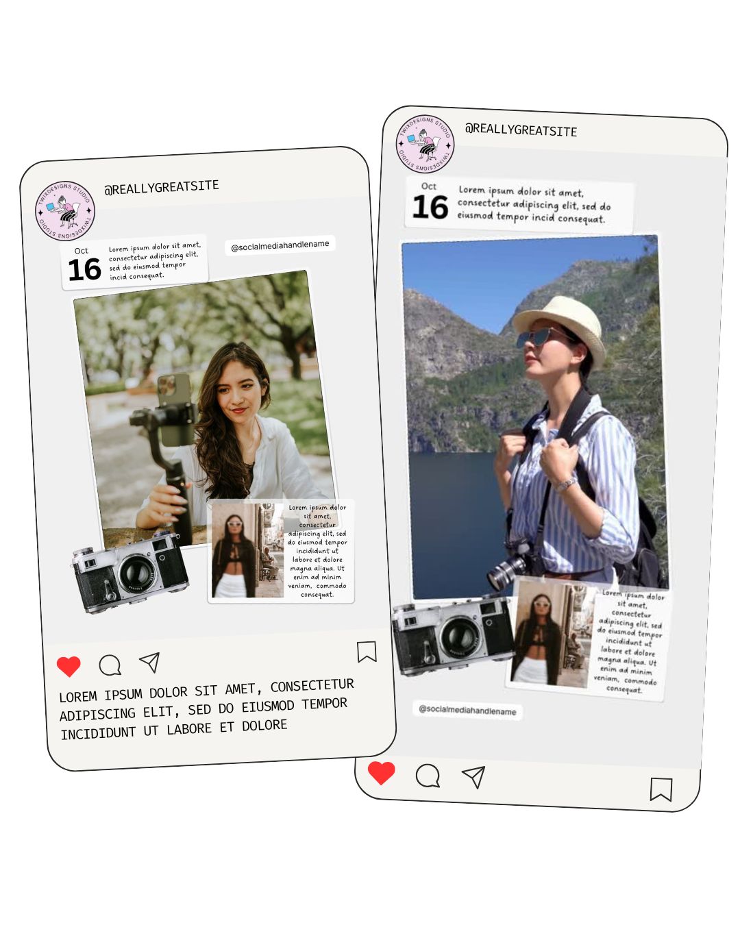 Recap Social Media Instagram Reels Post Editable Canva Template