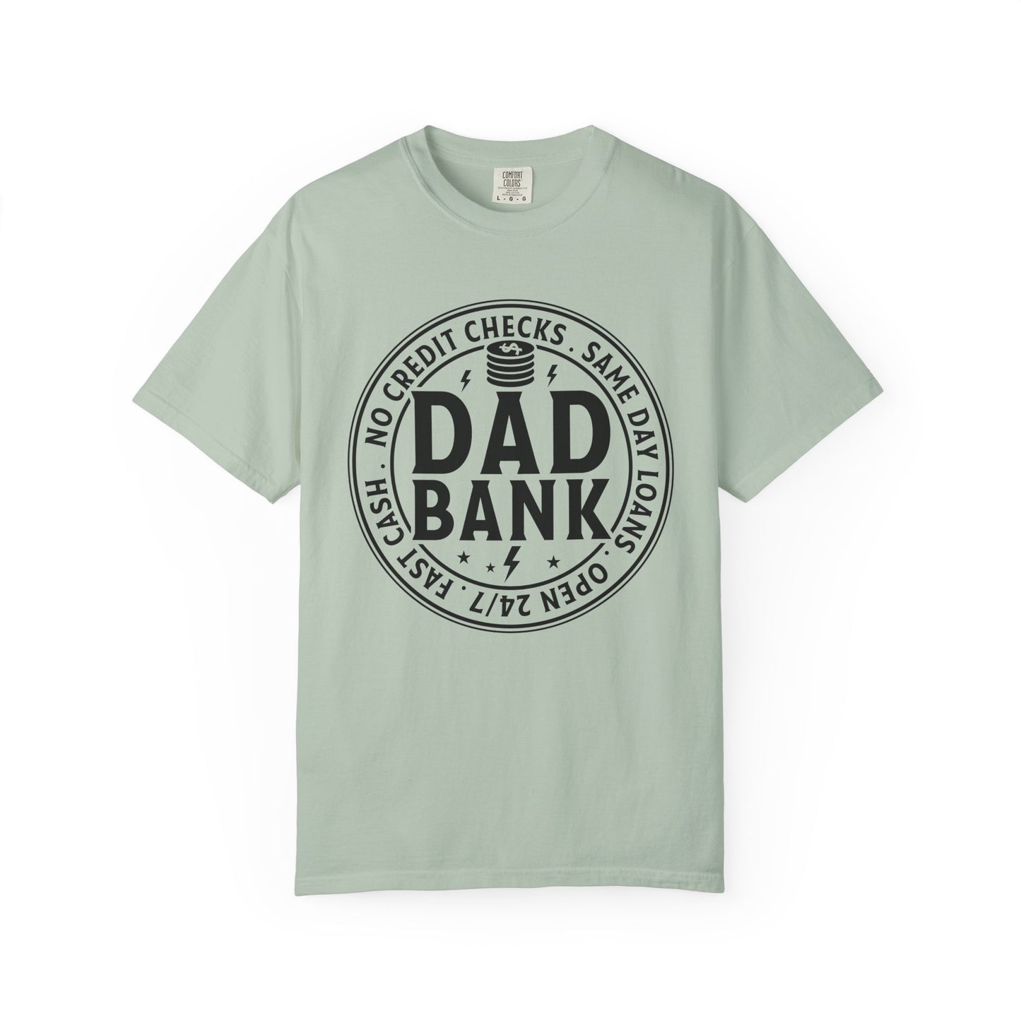 Dad bank funny Unisex Garment-Dyed T-Shirt - Casual Vintage Style for Everyday Wear