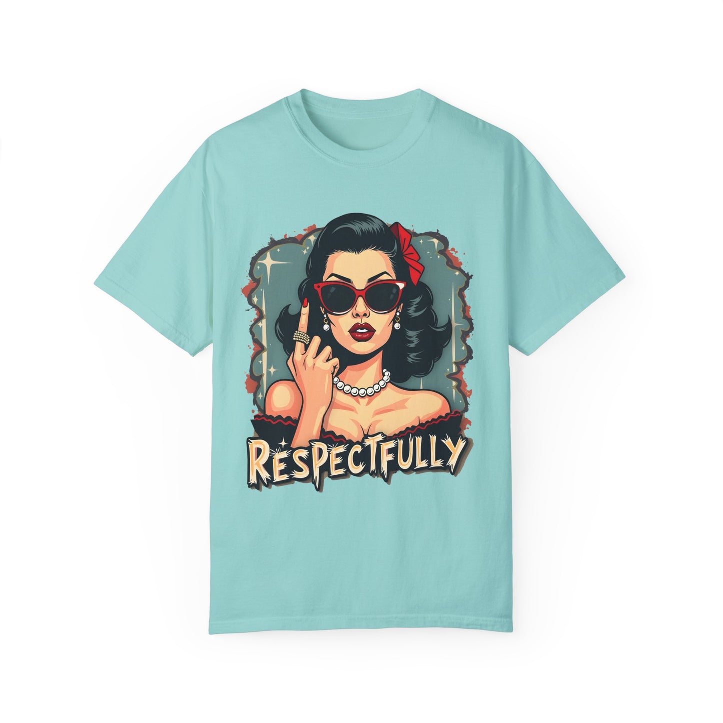 Respectfully Retro Unisex Garment-Dyed T-Shirt - Casual Vintage Style for Everyday Wear