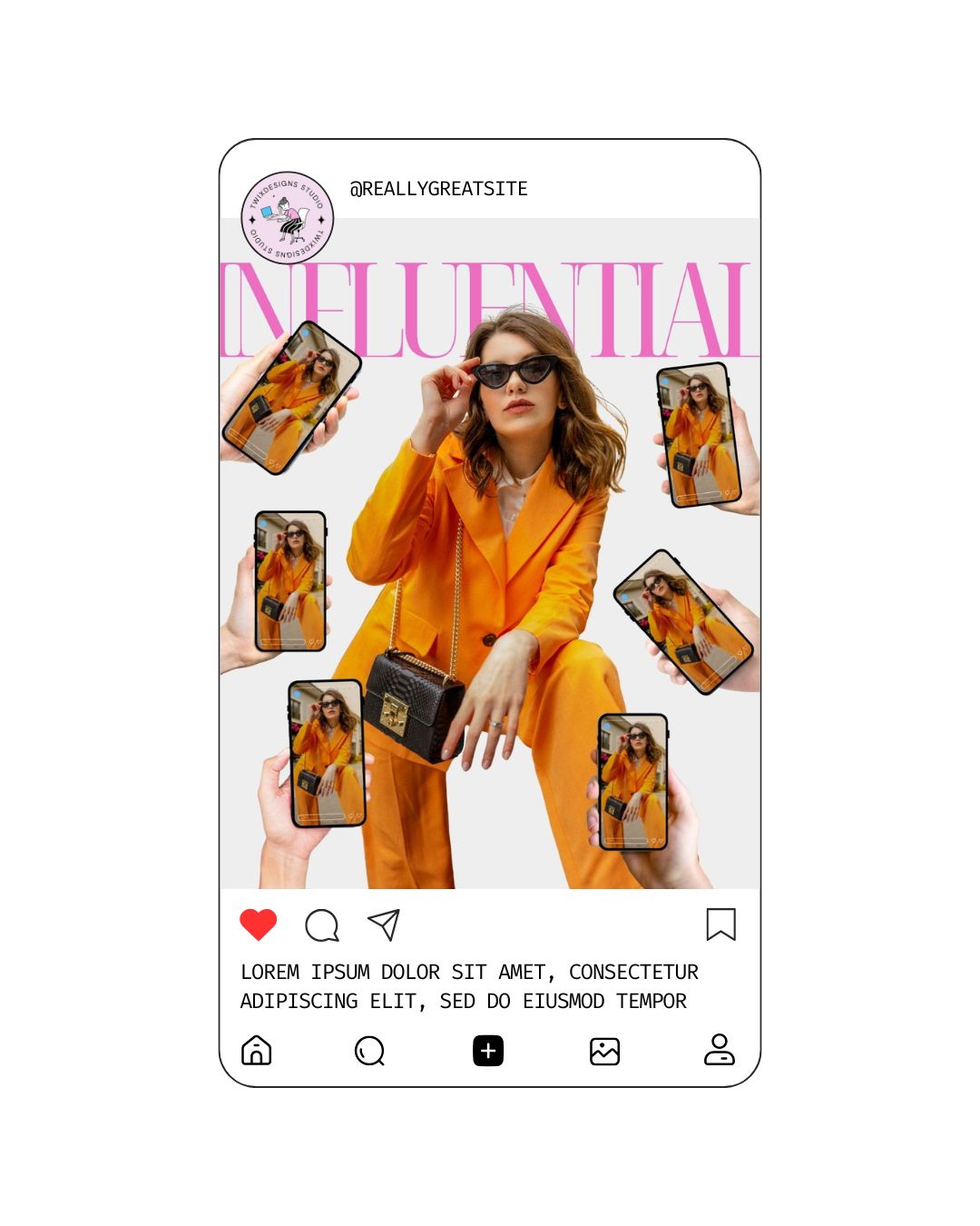 Phone Shots Social Media Instagram Reels Post Editable Canva Templates