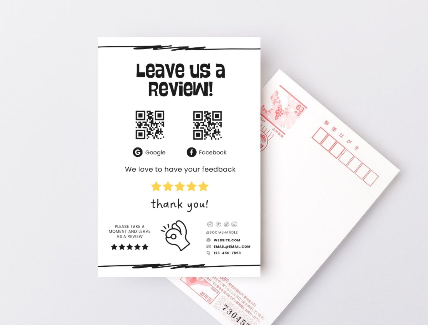 Small Business Printable Kit Canva Templates – Thank You Card, Loyalty Card, Gift Certificate, QR Code Payment toonbite Bakery Playful 2d Cafe Theme
