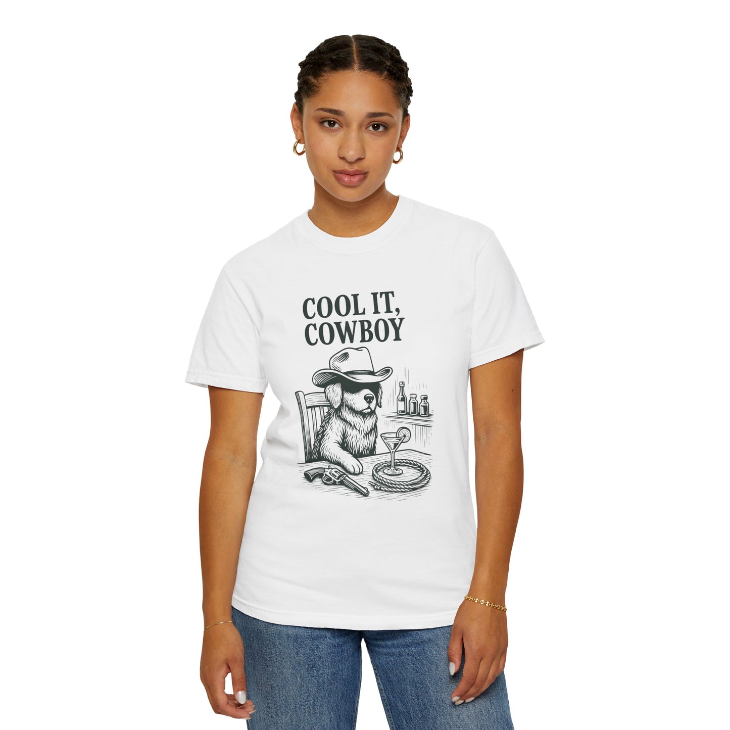 Cool it cowboy Unisex Garment-Dyed T-Shirt - Casual Vintage Style for Everyday Wear