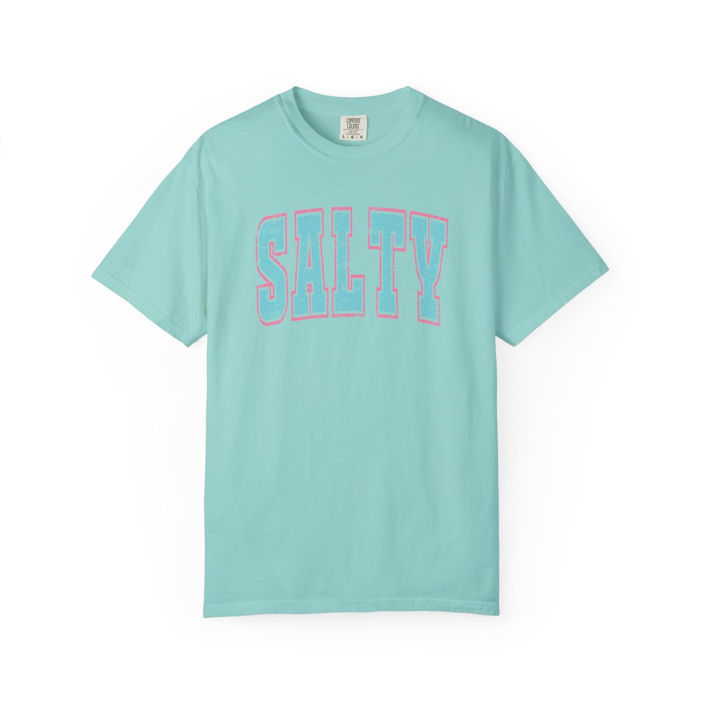 Salty Unisex Garment-Dyed T-Shirt - Casual Vintage Style for Everyday Wear
