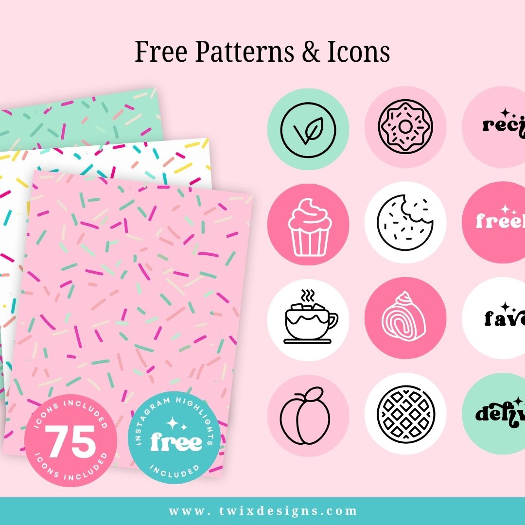 Branding Kit Cute Hole Lotta Love Editable Canva Templates Business Cards Marketing Posts Sweet Pink Theme