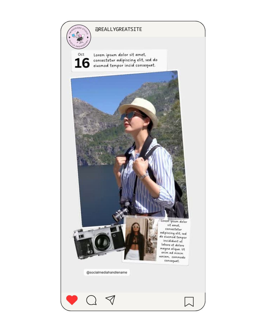 Recap Social Media Instagram Reels Post Editable Canva Template