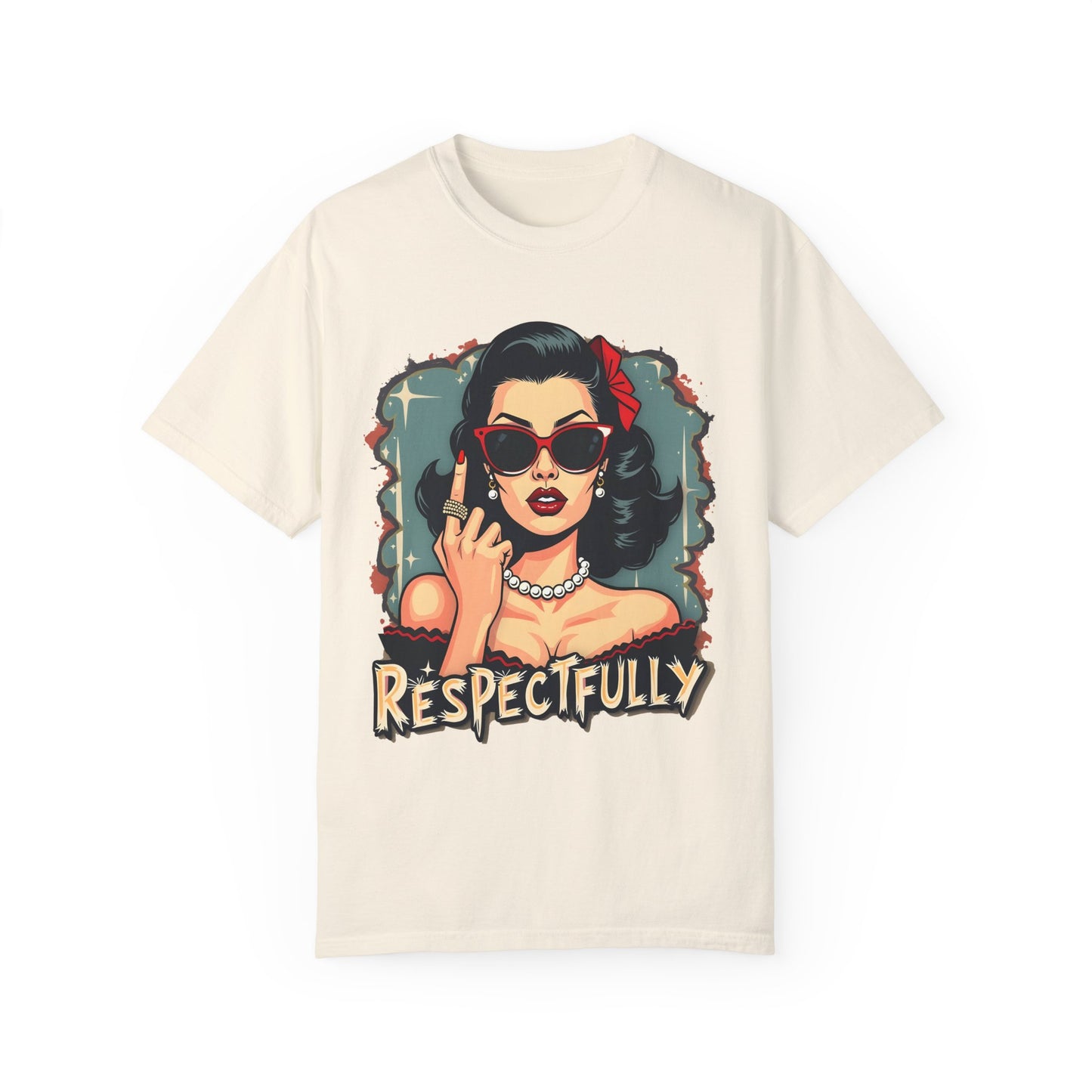Respectfully Retro Unisex Garment-Dyed T-Shirt - Casual Vintage Style for Everyday Wear