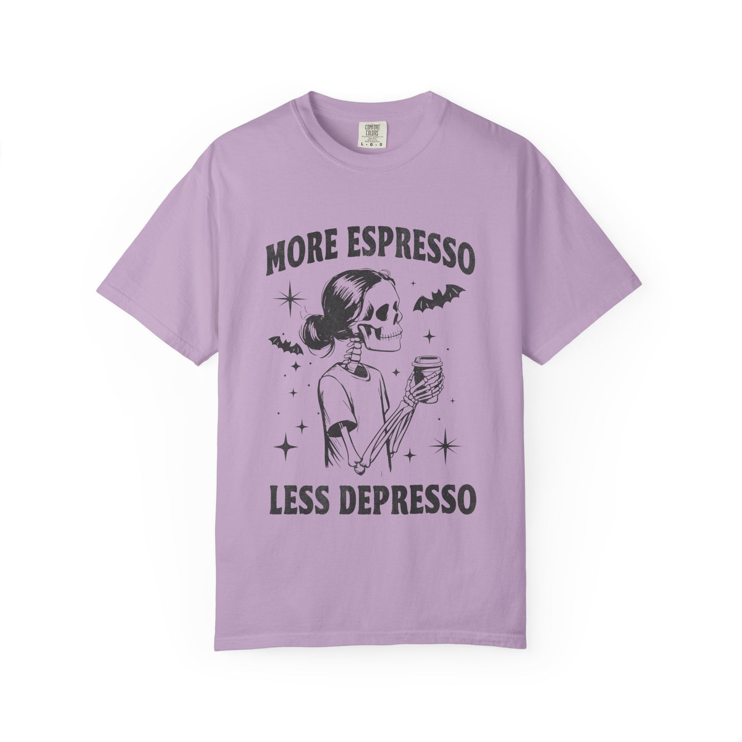 More espresso less despresso Unisex Garment-Dyed T-Shirt - Casual Vintage Style for Everyday Wear