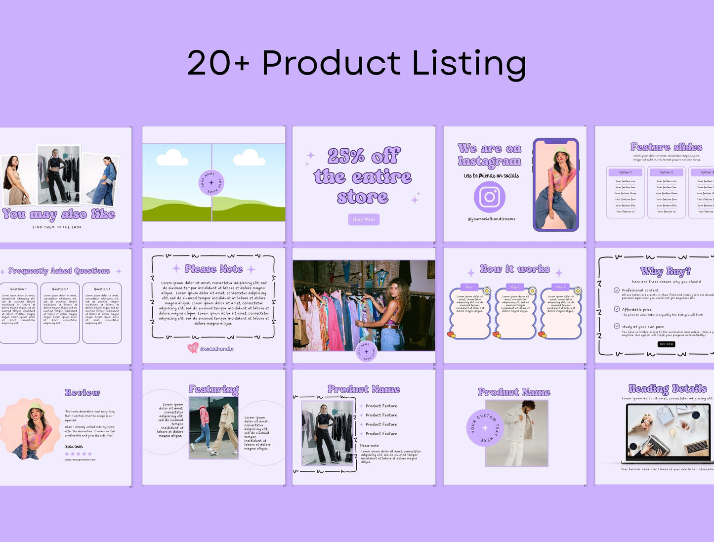 Etsy Shop Kit Gumdrop Bundle, Editable Canva Templates, Product Listing Photos Mockup, Etsy Seller Store Branding