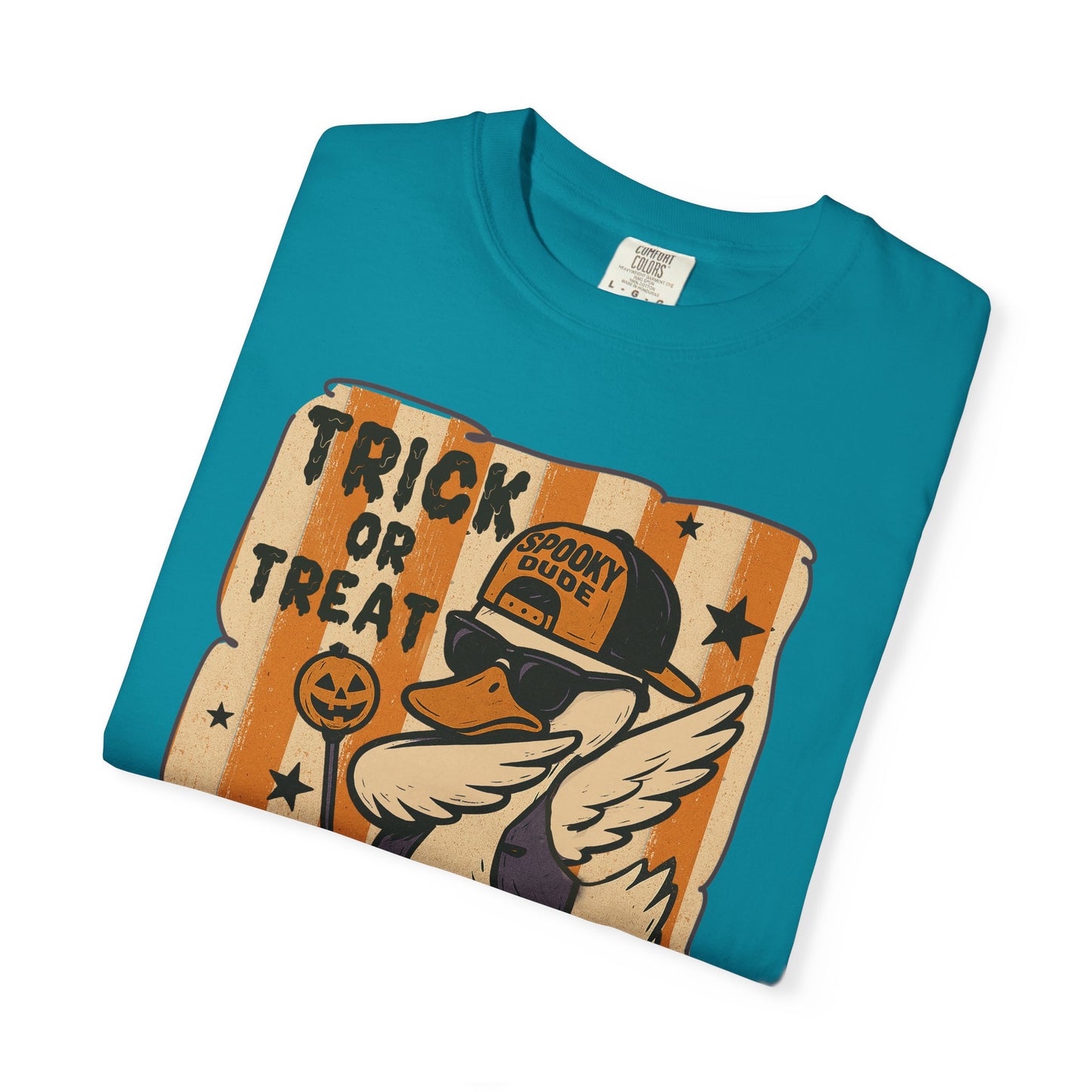Trick or treat Halloween Unisex Garment-Dyed T-Shirt - Casual Vintage Style for Everyday Wear