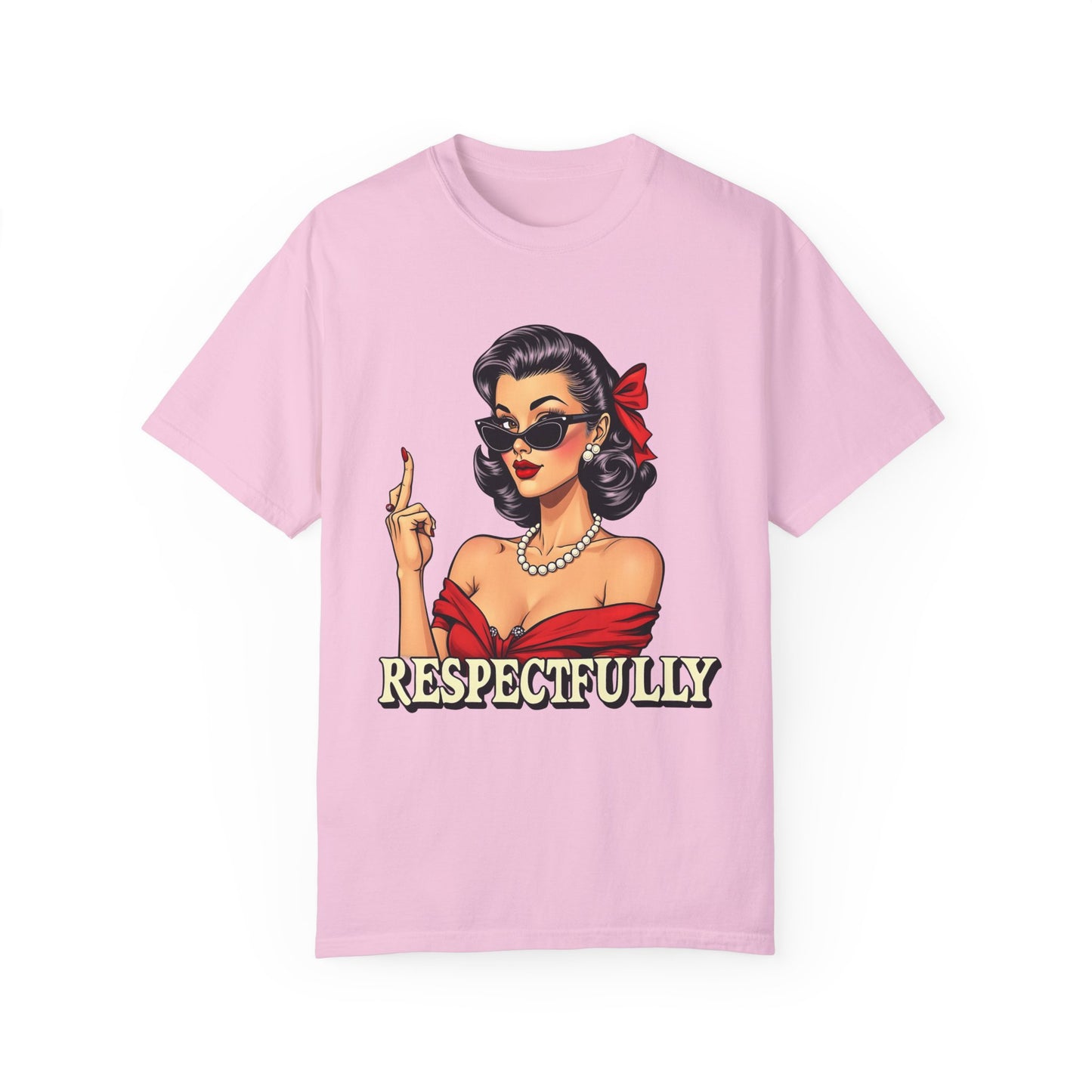 Respectfully Retro Unisex Garment-Dyed T-Shirt - Casual Vintage Style for Everyday Wear