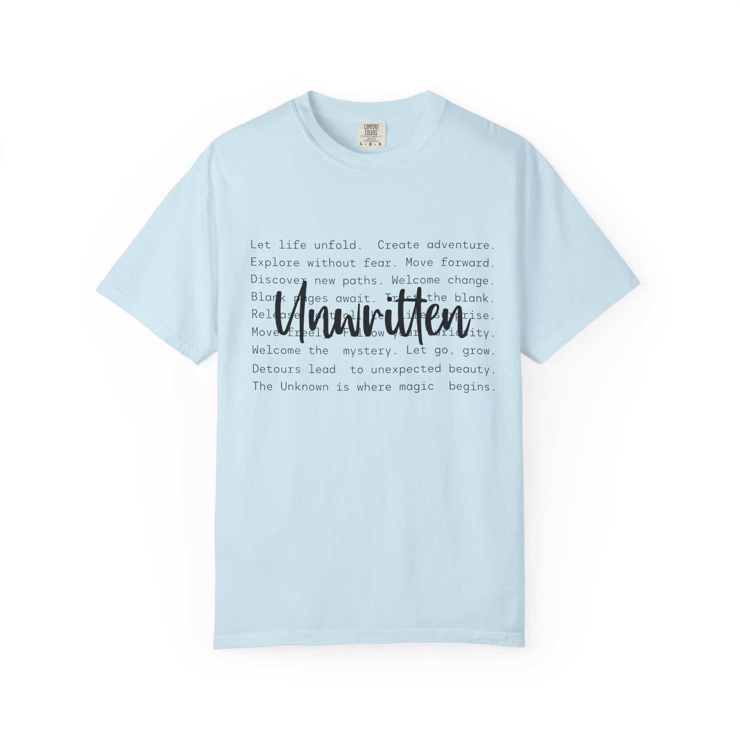 Unwritten Unisex Garment-Dyed T-Shirt - Casual Vintage Style for Everyday Wear