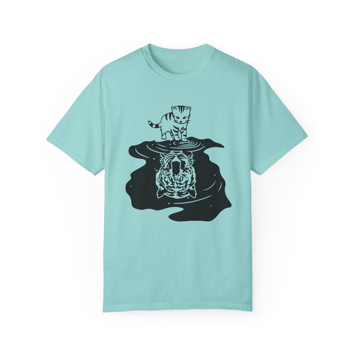 Baby Tiger Unisex Garment-Dyed T-Shirt - Casual Vintage Style for Everyday Wear