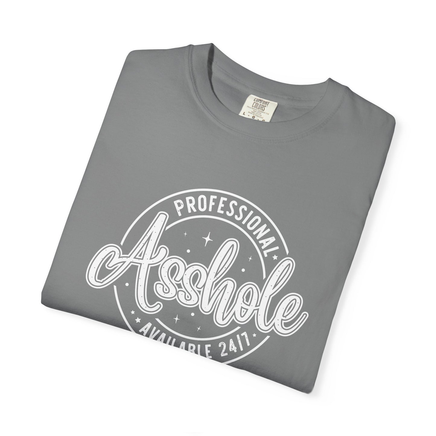 Professional asshole Unisex Garment-Dyed T-Shirt - Casual Vintage Style for Everyday Wear