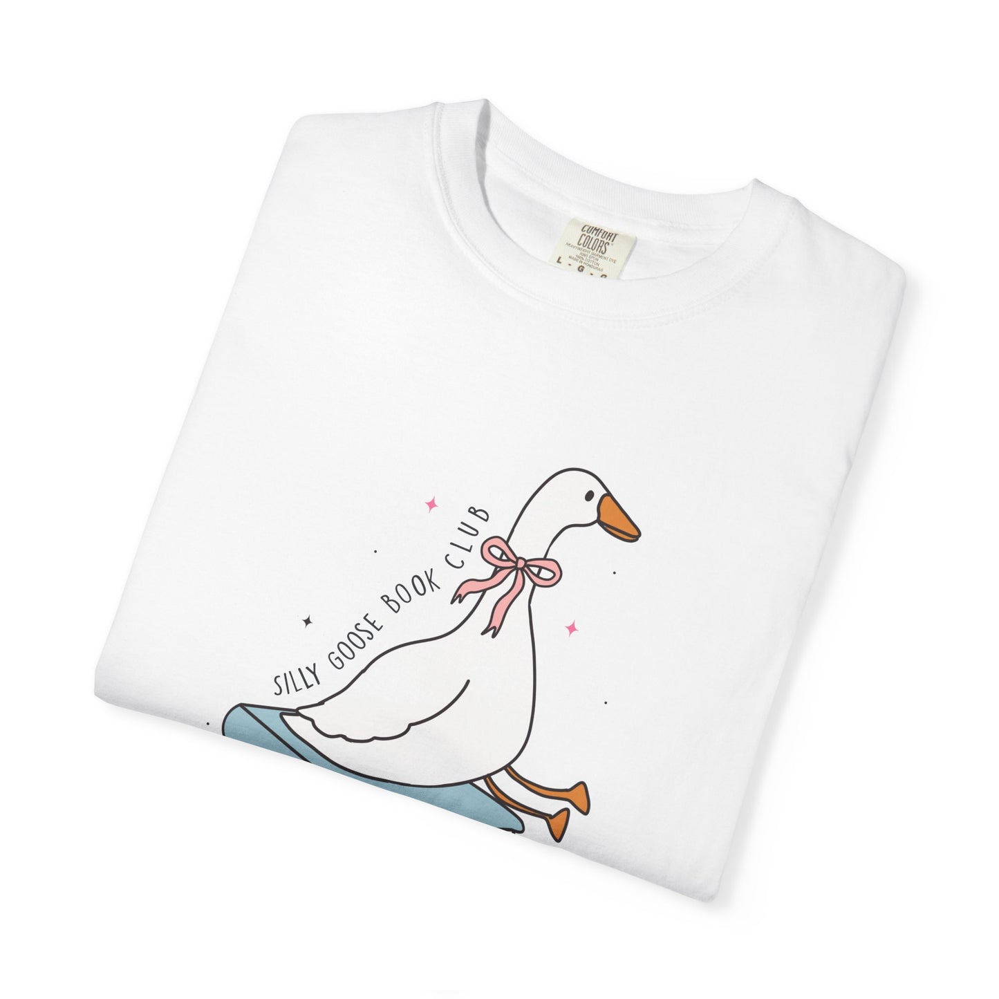 Silly goose book club Unisex Garment-Dyed T-Shirt - Casual Vintage Style for Everyday Wear