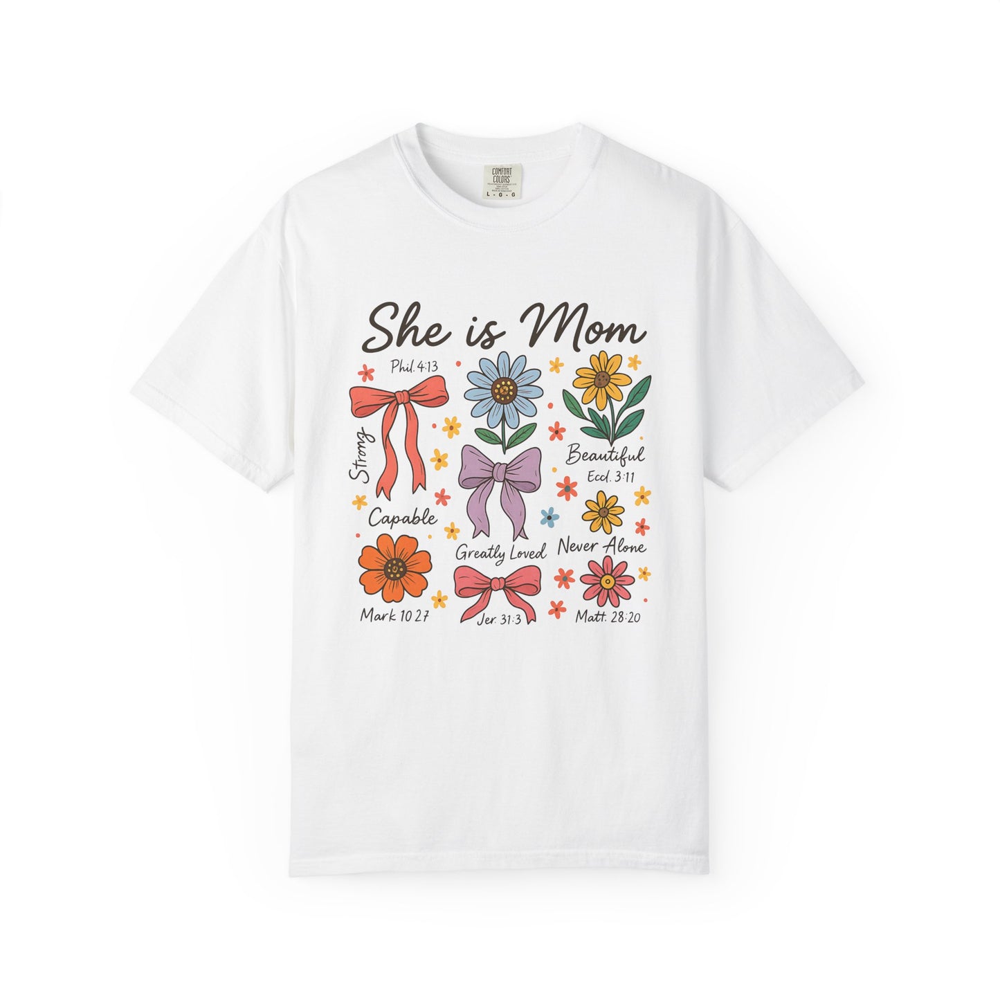 She is mom Unisex Garment-Dyed T-Shirt - Casual Vintage Style for Everyday Wear