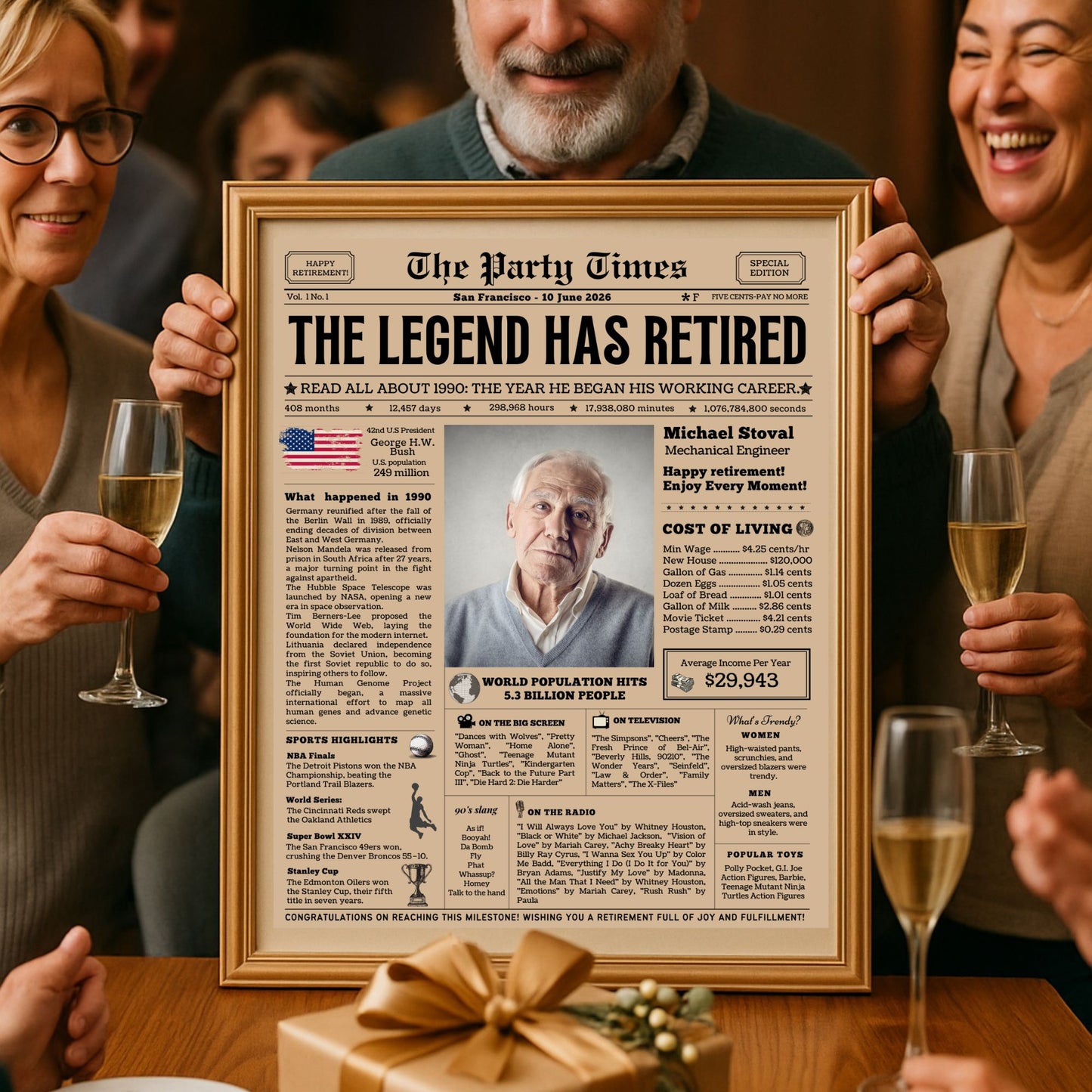 Personalized Australia Retirement Celebration Poster - The Legend Has Retired - Personalized Matte Vertical Print