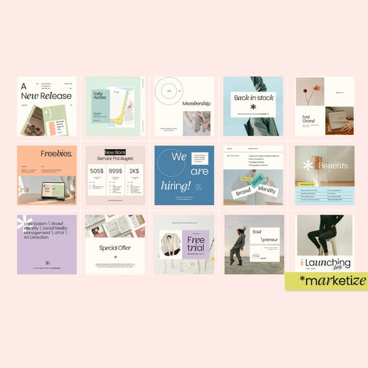 Eye-Catching Instagram Posts for Your Business Using This Brand Style Theme