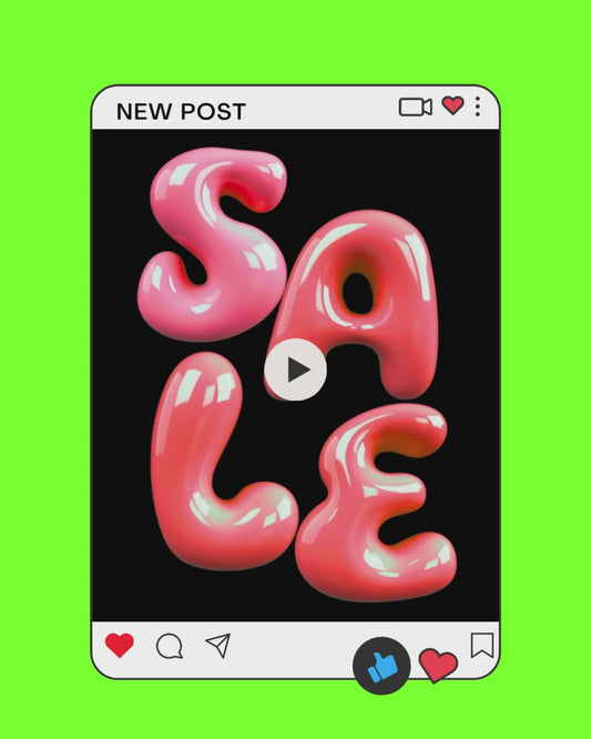 SALE Animation Social Media Instagram Reels Post Editable Canva Template