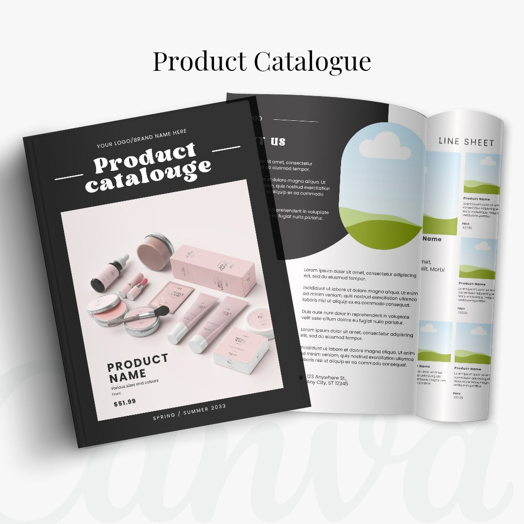 Editable Dream Branding Kit, DIY Canva Modern Black Grey theme, Thank You Business Cards, Social Media Post, Websites, 1000+ templates