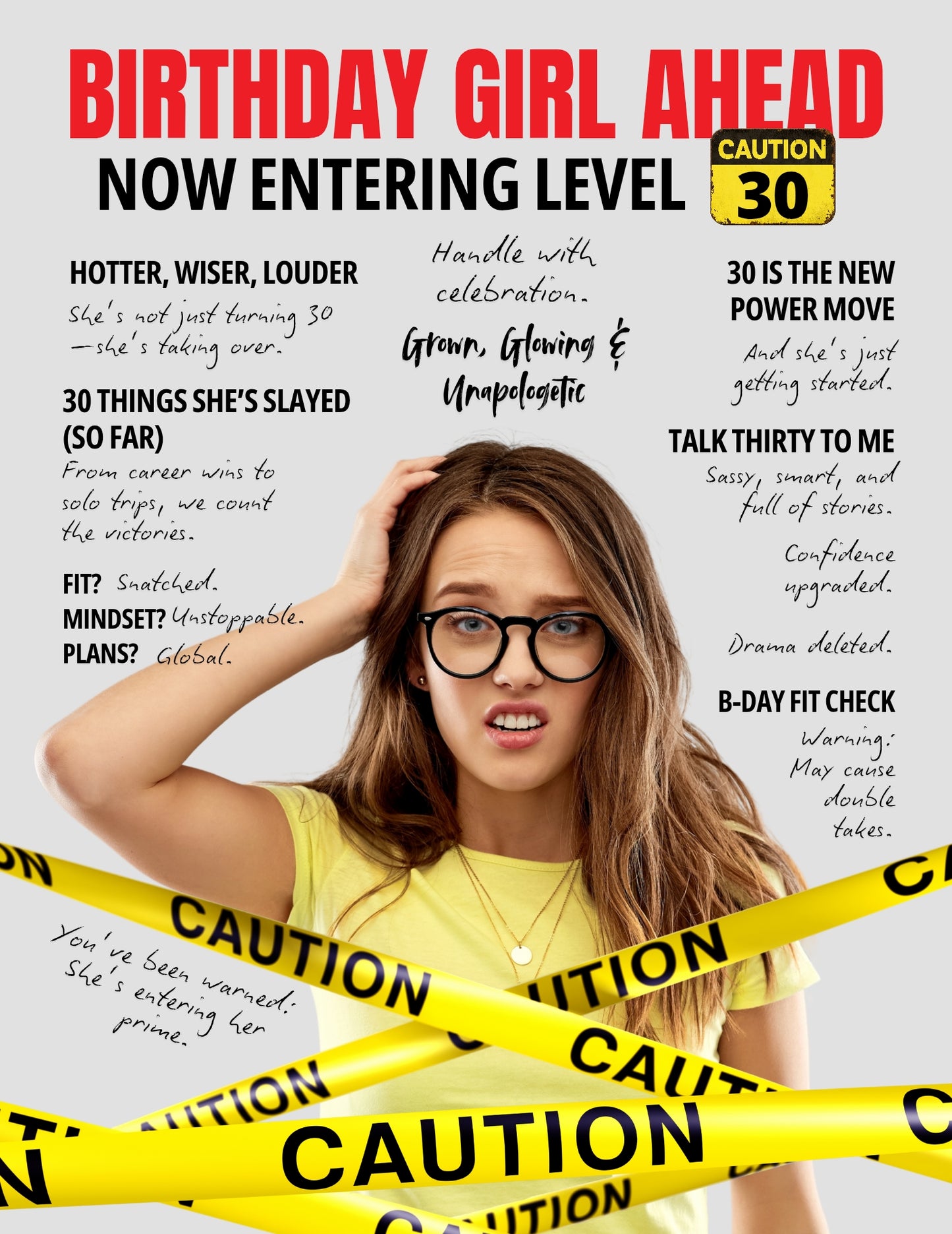 Magazine Cover Poster, Birthday or Special Occasion Gift, Poster Gifts, Editable in Canva