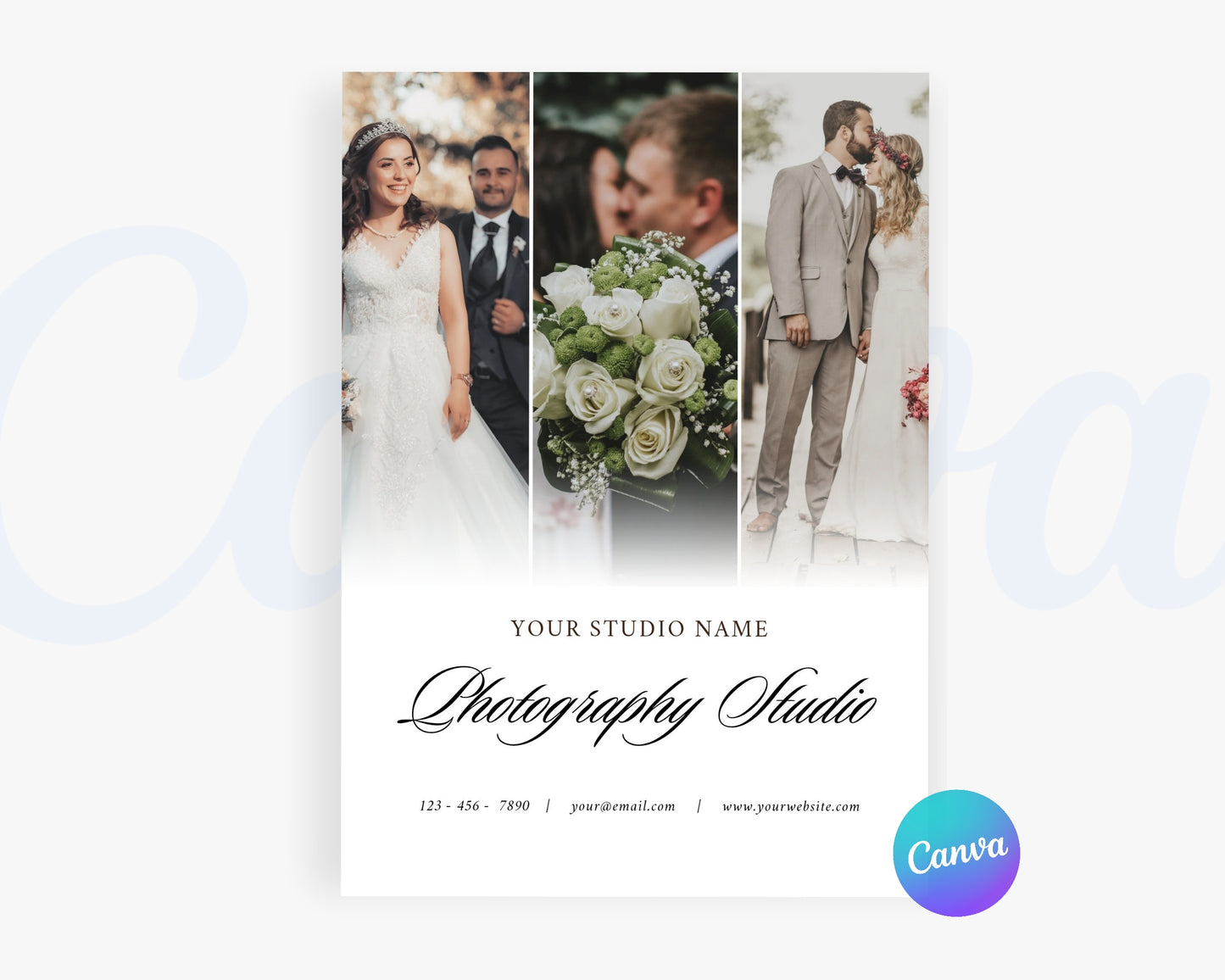 Photography Pricing Guide, Wedding Photography Price List, Edit in Canva - PDP09