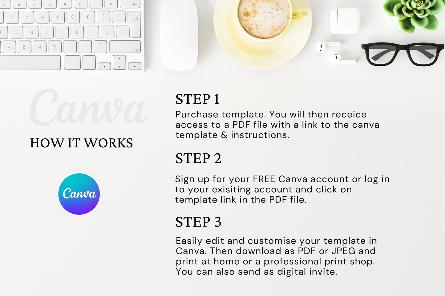 Photography Trifold Flyer Template, Welcome Packet Guide, Newborn, Edit in Canva - PTD1