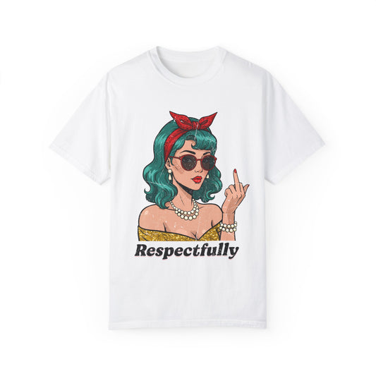 Respectfully Retro Unisex Garment-Dyed T-Shirt - Casual Vintage Style for Everyday Wear