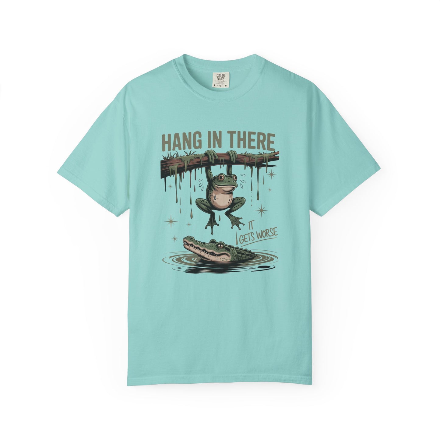 Hang in there Funny Unisex Garment-Dyed T-Shirt - Casual Vintage Style for Everyday Wear