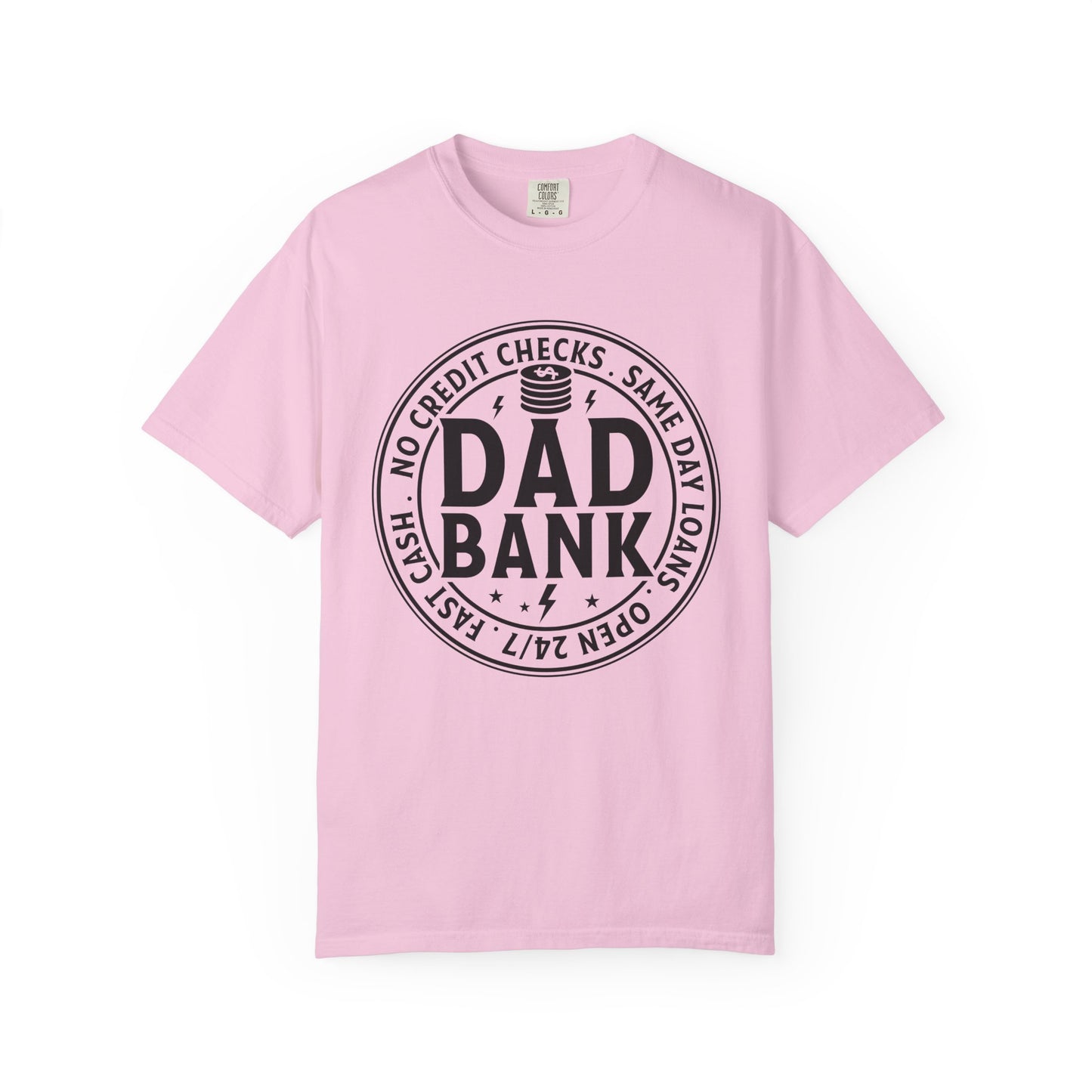 Dad bank funny Unisex Garment-Dyed T-Shirt - Casual Vintage Style for Everyday Wear