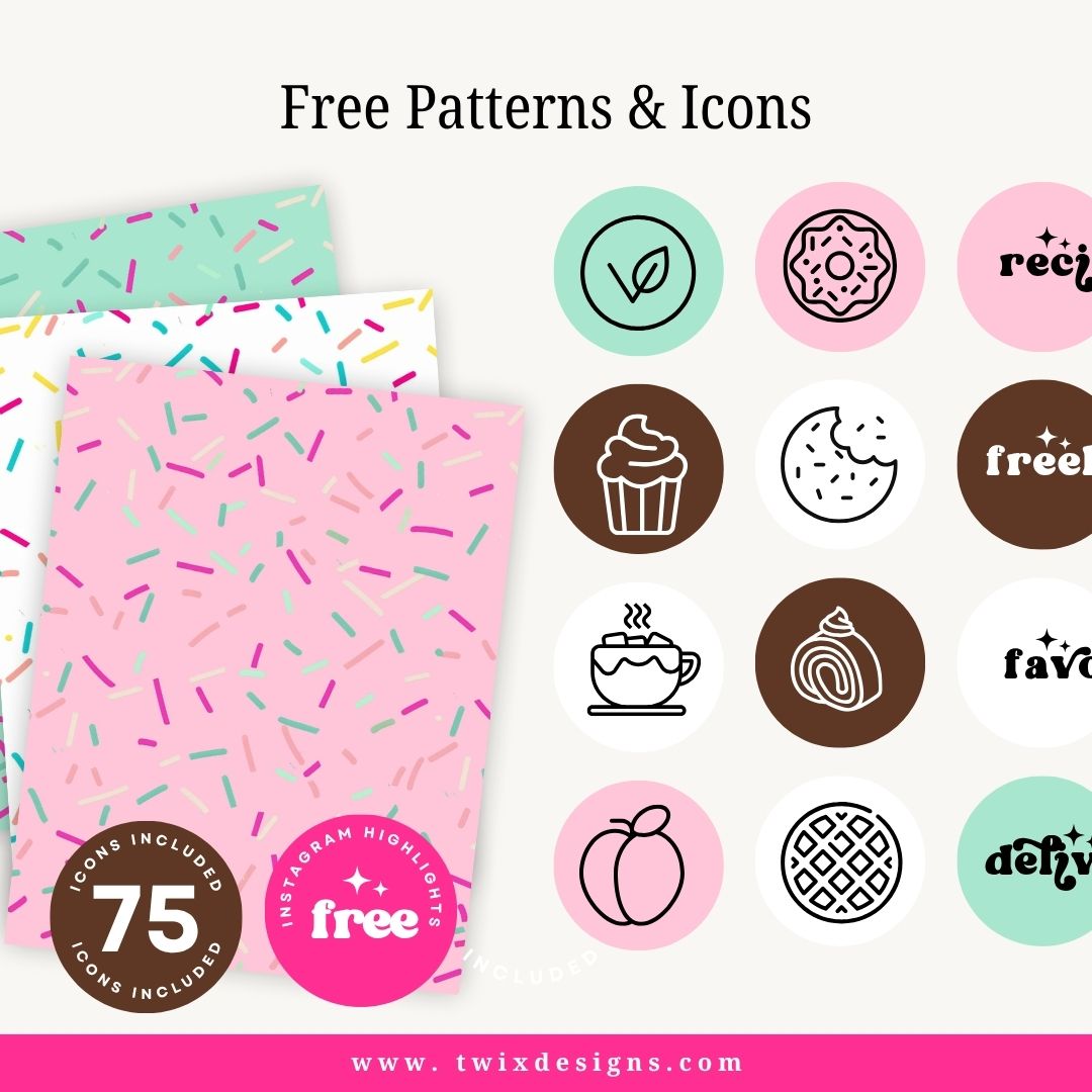 Branding Kit lovebites Editable Canva Templates Business Cards Marketing Posts Sweet Choco Pink Bakery Cafe Theme