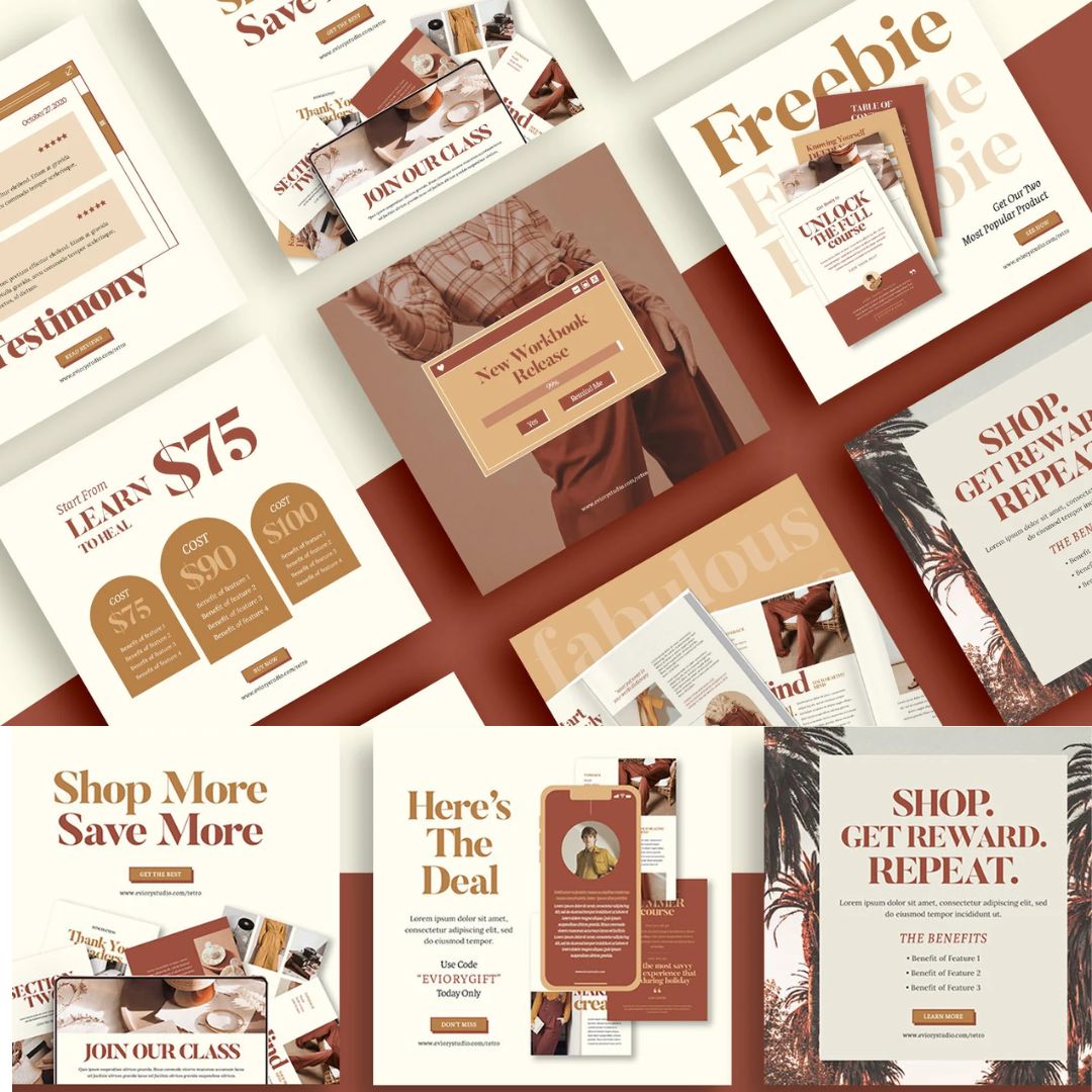 Coach Instagram Posts Using This Pastel Brand Style Theme