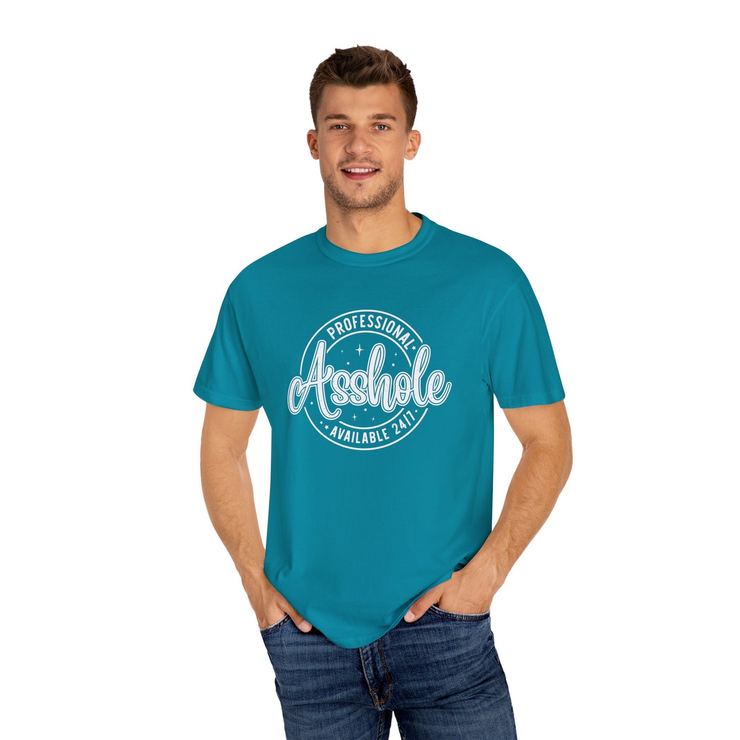 Professional asshole Unisex Garment-Dyed T-Shirt - Casual Vintage Style for Everyday Wear