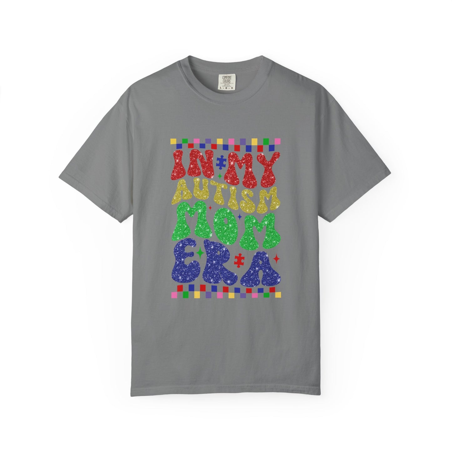 In my autism mom era club Unisex Garment-Dyed T-Shirt - Casual Vintage Style for Everyday Wear