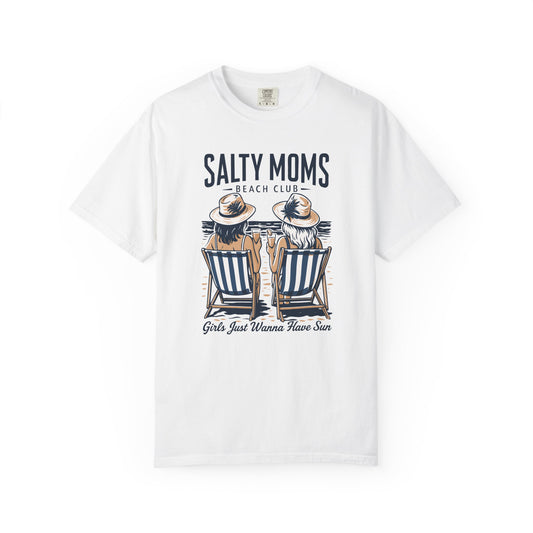 Salty mom funny Unisex Garment-Dyed T-Shirt - Casual Vintage Style for Everyday Wear