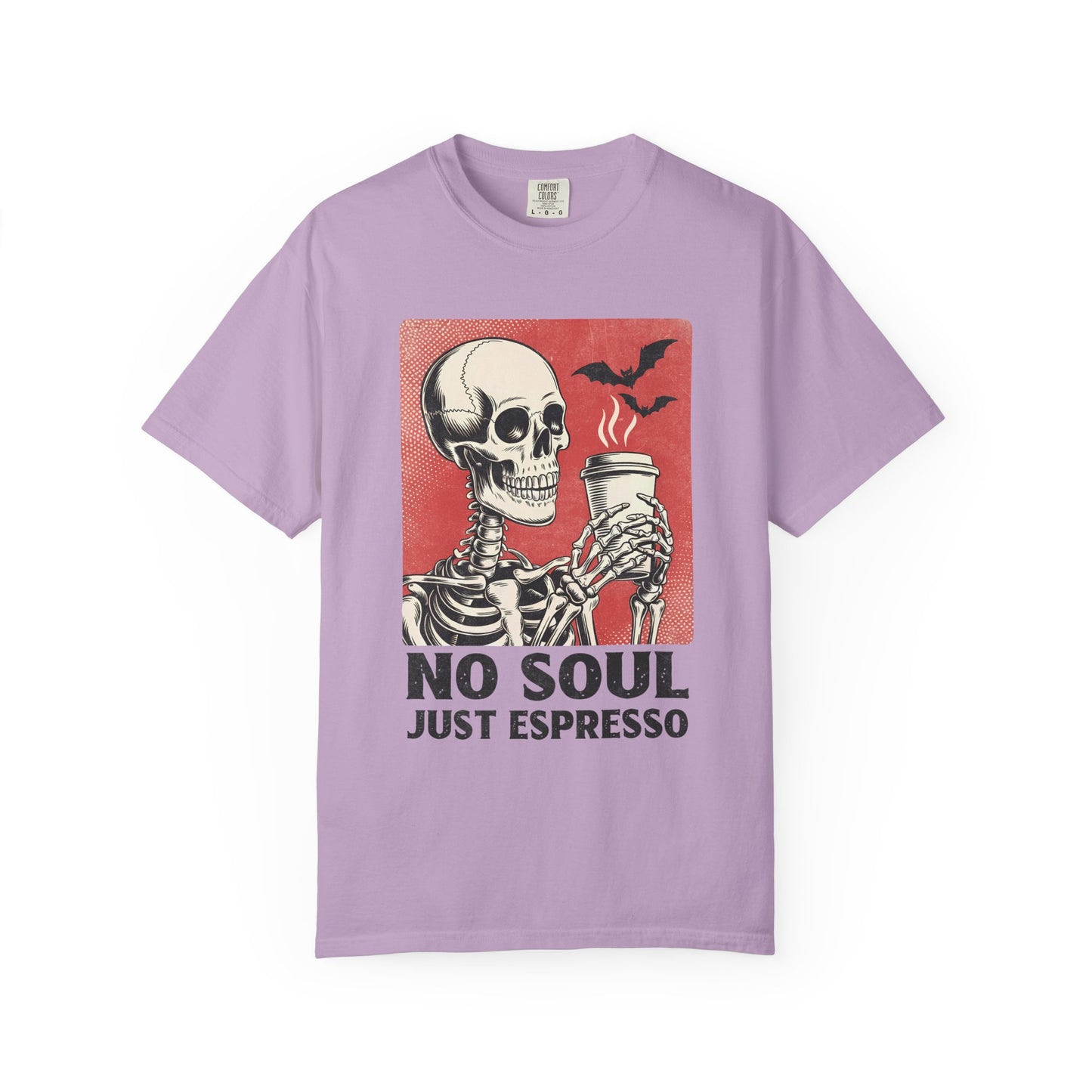 No soul just espresso Unisex Garment-Dyed T-Shirt - Casual Vintage Style for Everyday Wear