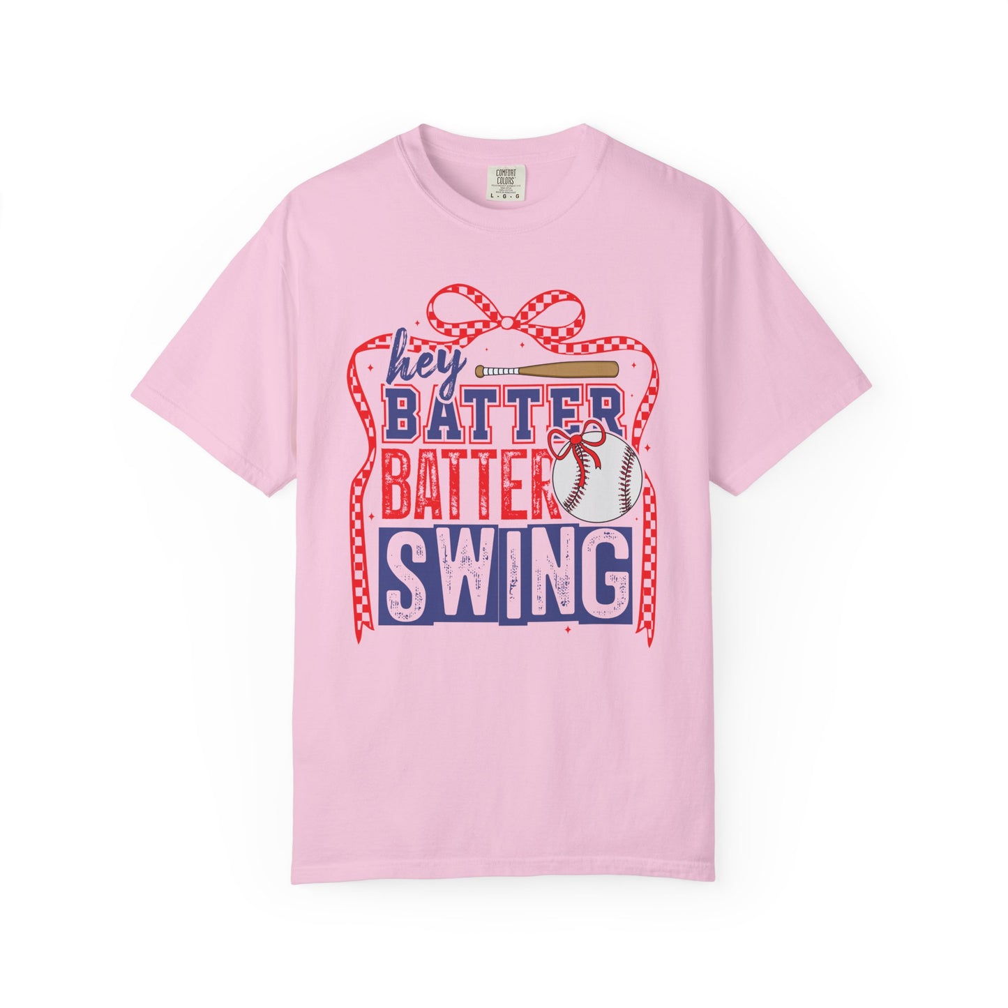 Batter Swing Baseball Unisex Garment-Dyed T-Shirt - Casual Vintage Style for Everyday Wear