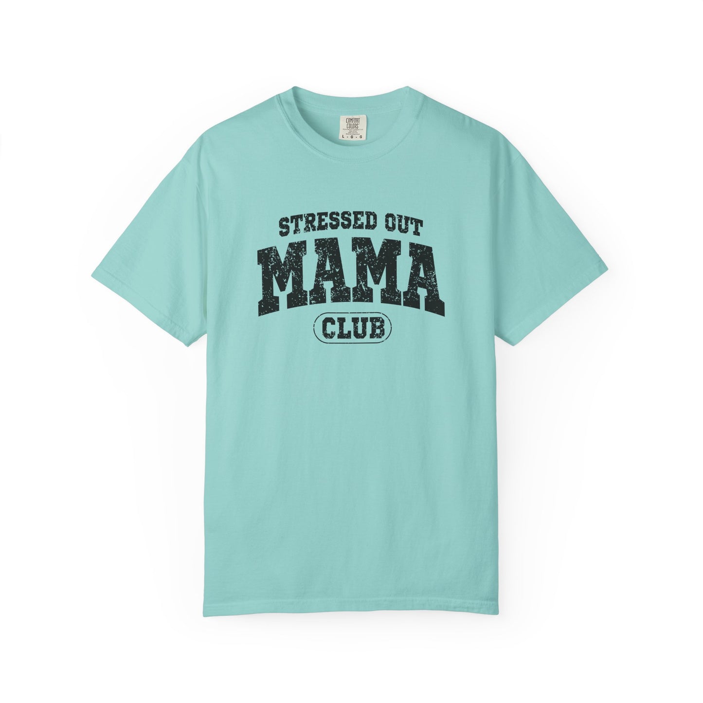 Stressed Out Mama Club Unisex Garment-Dyed T-Shirt - Casual Vintage Style for Everyday Wear