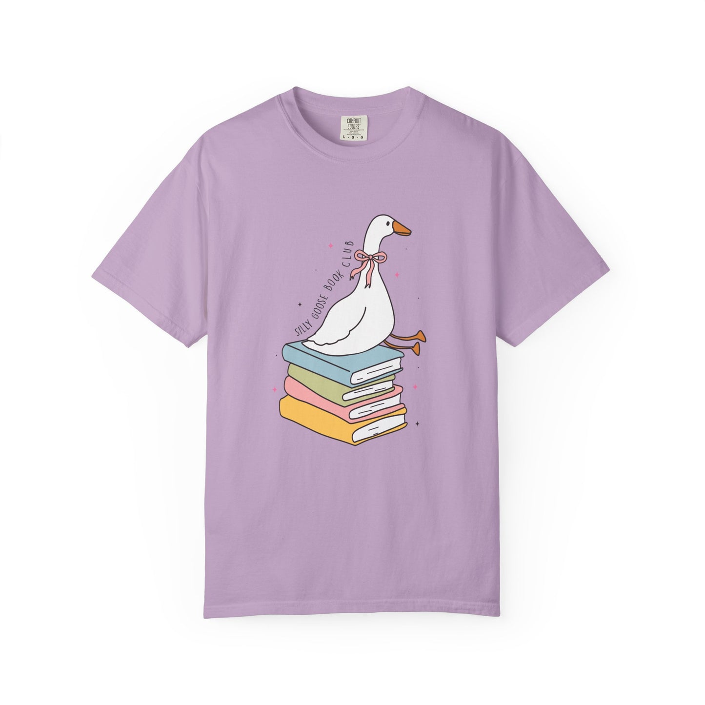 Silly goose book club Unisex Garment-Dyed T-Shirt - Casual Vintage Style for Everyday Wear